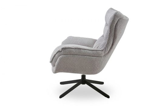 кресло для отдыха Helm  вращающееся бежевая ткань