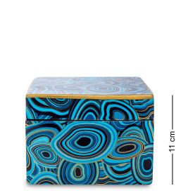 IG-110 Шкатулка для украшений «Голубой малахит» (набор из 2 шт.)