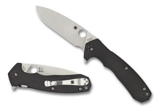 Складной нож Spyderco Lai Amalgam C234CFP c клинком из стали CPM-S30V, рукоять карбон