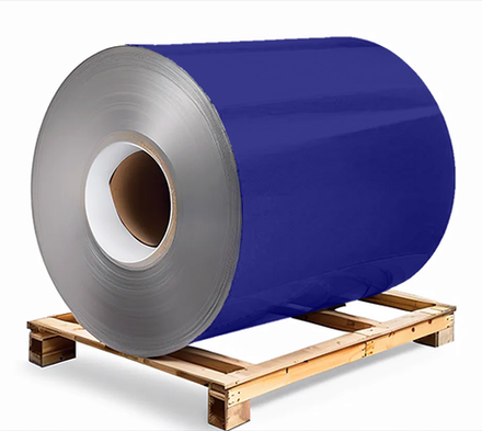 Сталь оцинкованная 0,7х1250х3000 мм RAL 5002 синий ультрамарин Грунт обр.стороны / защ.пленка