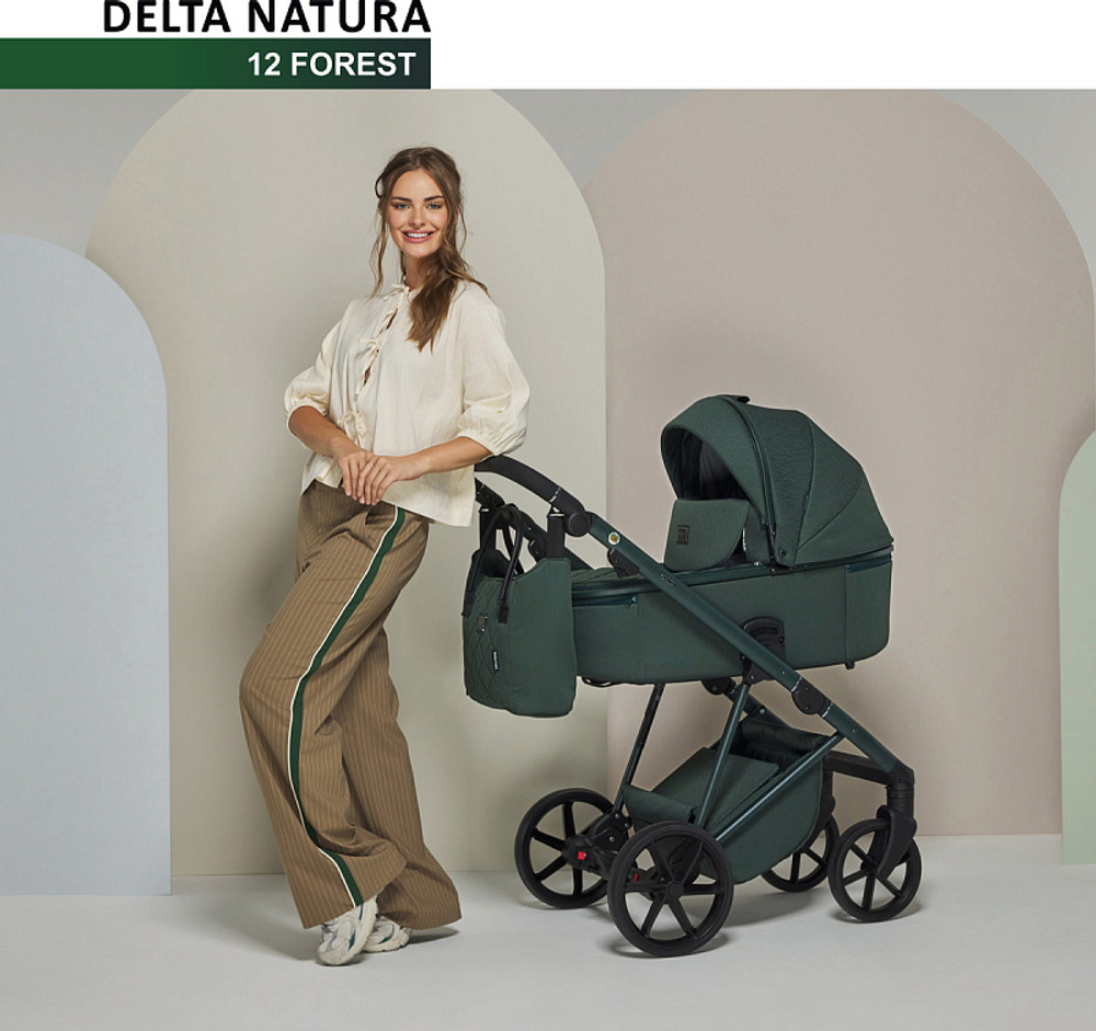Детская коляска Adamex Delta Natura 3 в 1 DN-12-FOREST