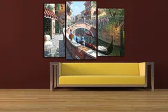 Модульная картина "Улочки Венеции"