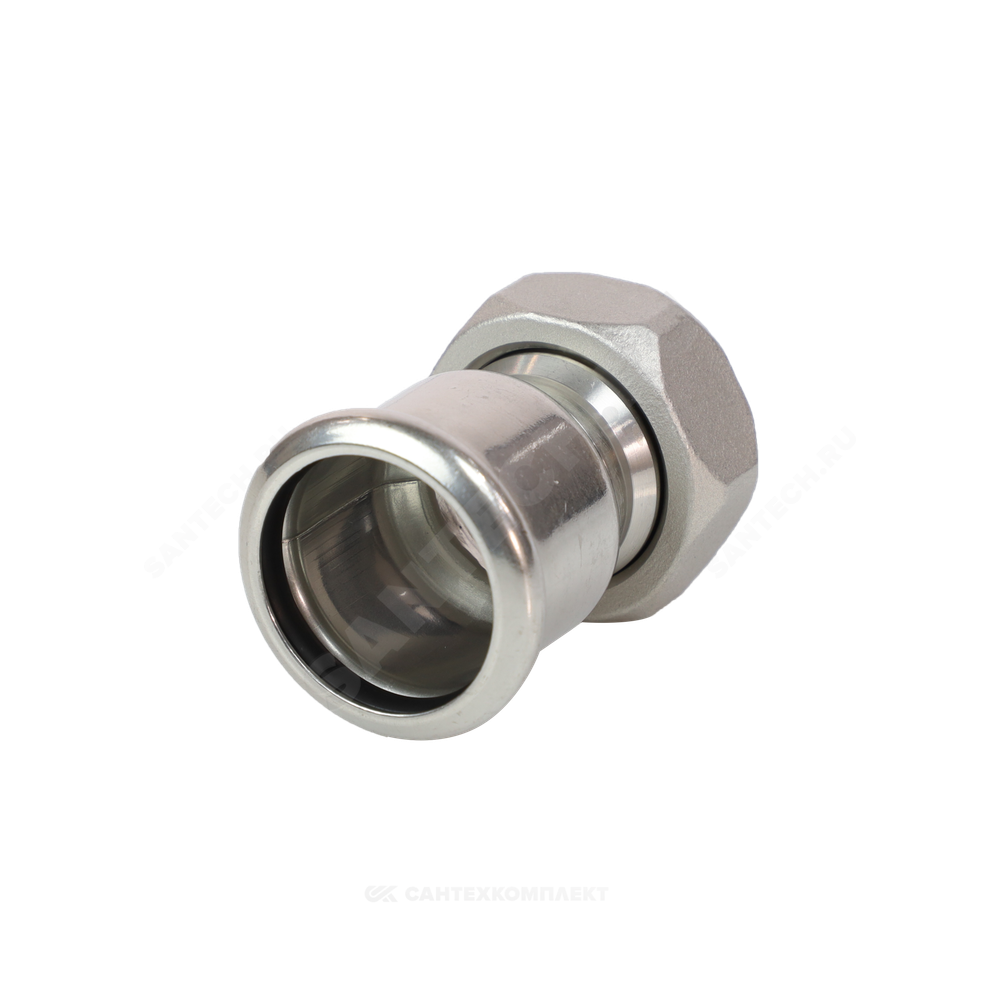 Муфта сталь нерж AISI 316L Дн 42х1 1/2" Ру16 пресс/нак/гайка Inoxpres RM 183042022