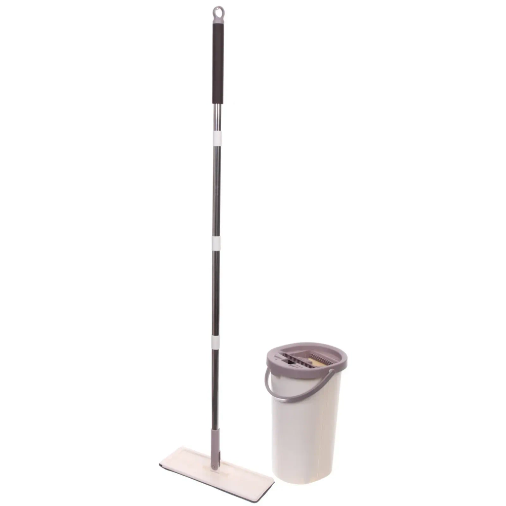 Набор для уборки «Селфи» Золушка (ведро с отжимом, швабра, две насадки) в цветной коробке ZY018