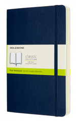 Блокнот Moleskine Classic Soft Expended QP618EXPB20 Large 130х210мм 400стр. нелинованный мягкая обложка синий сапфир