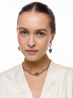 Серьги "Big knot" Silver