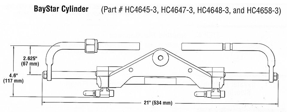 Гидроцилиндр Baystar Compact HC4648H. (10237265)