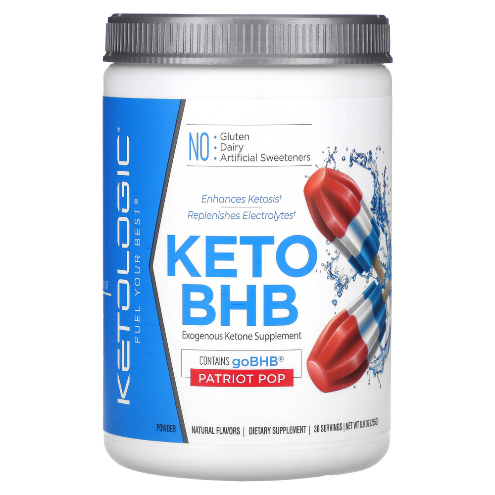 KetoLogic, Keto BHB, Patriot Pop, 255 г (8,9 унции)