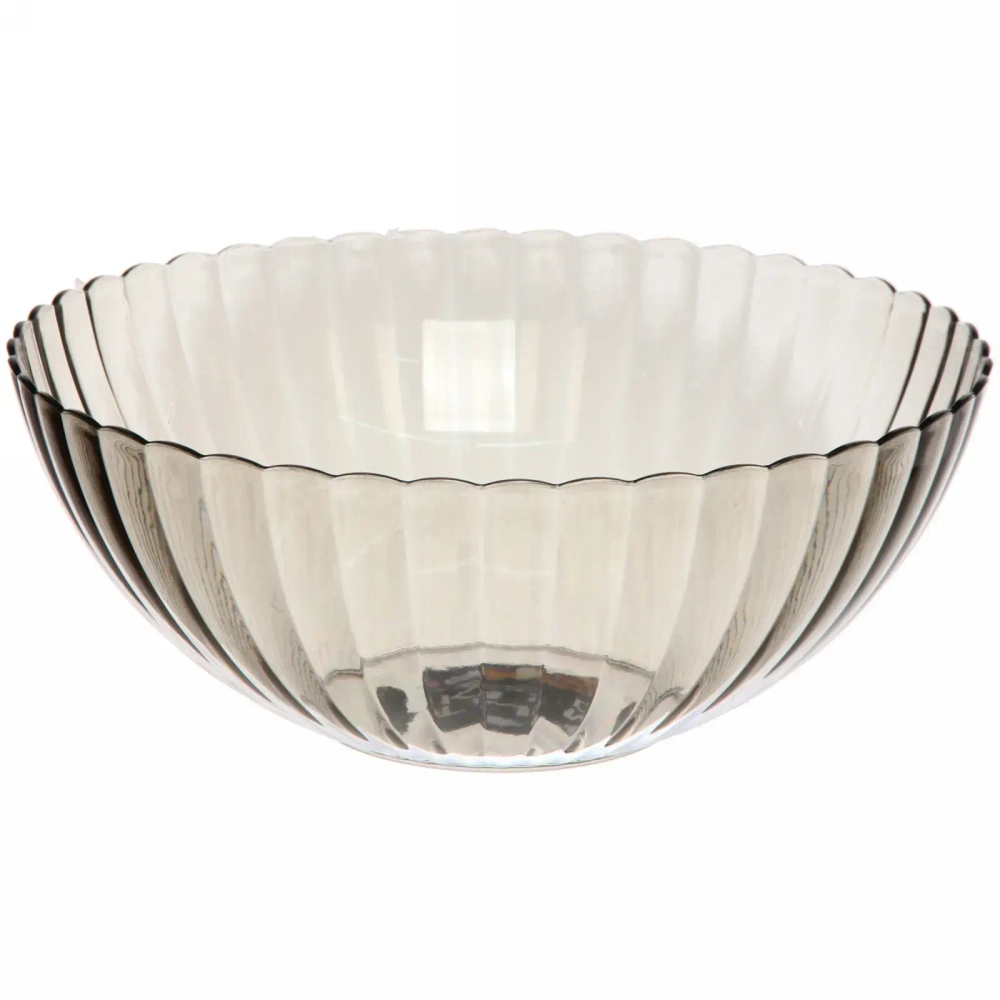 Салатник пластиковый «Мадлен» 23*9см ромашка, кофейный