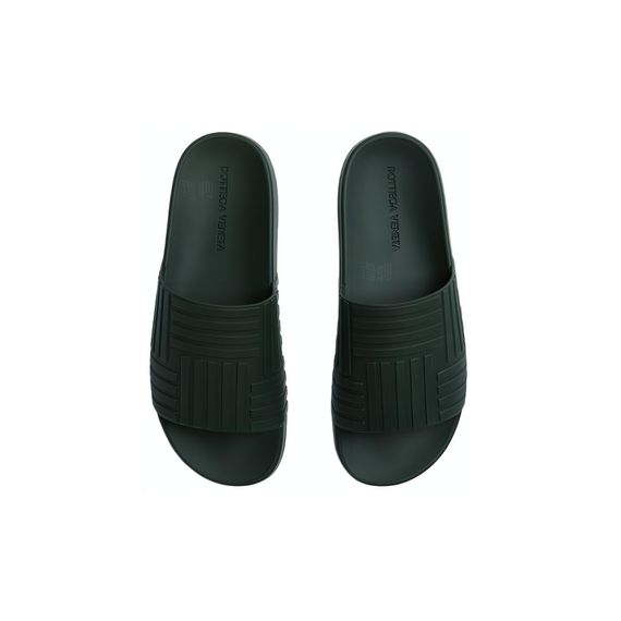 Bottega Veneta Slip-On Open Toe Sandal 'Dark Green'