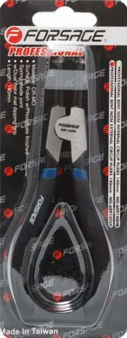 Съемник наружных стопорных колец изогнутый 90°,(L-140мм) Forsage F-609140SB