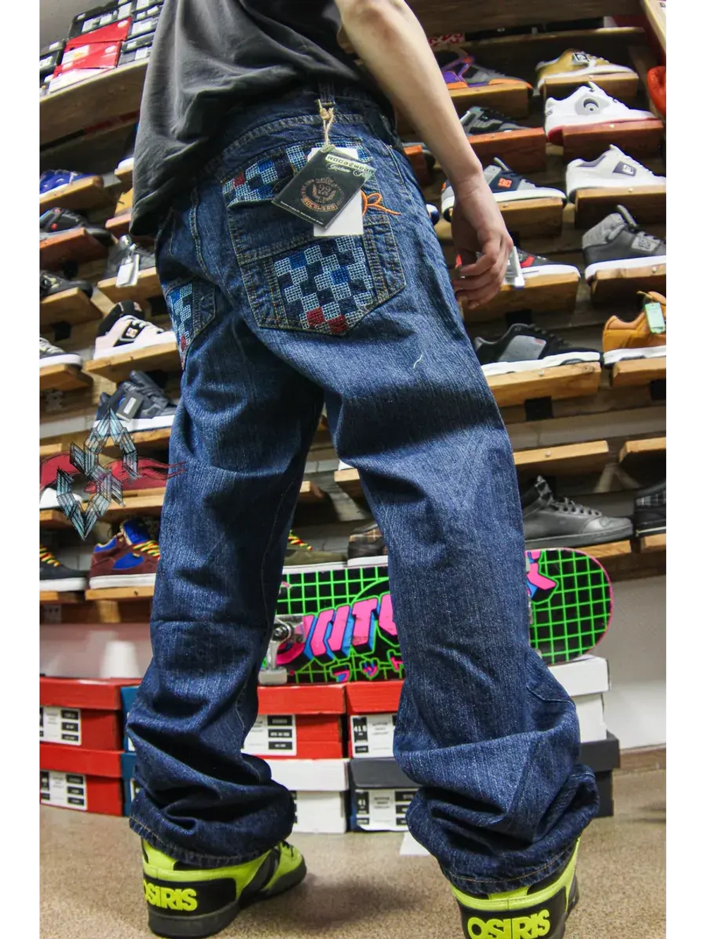 Джинсы прямые широкие трубы от Savitar Shoes Company
