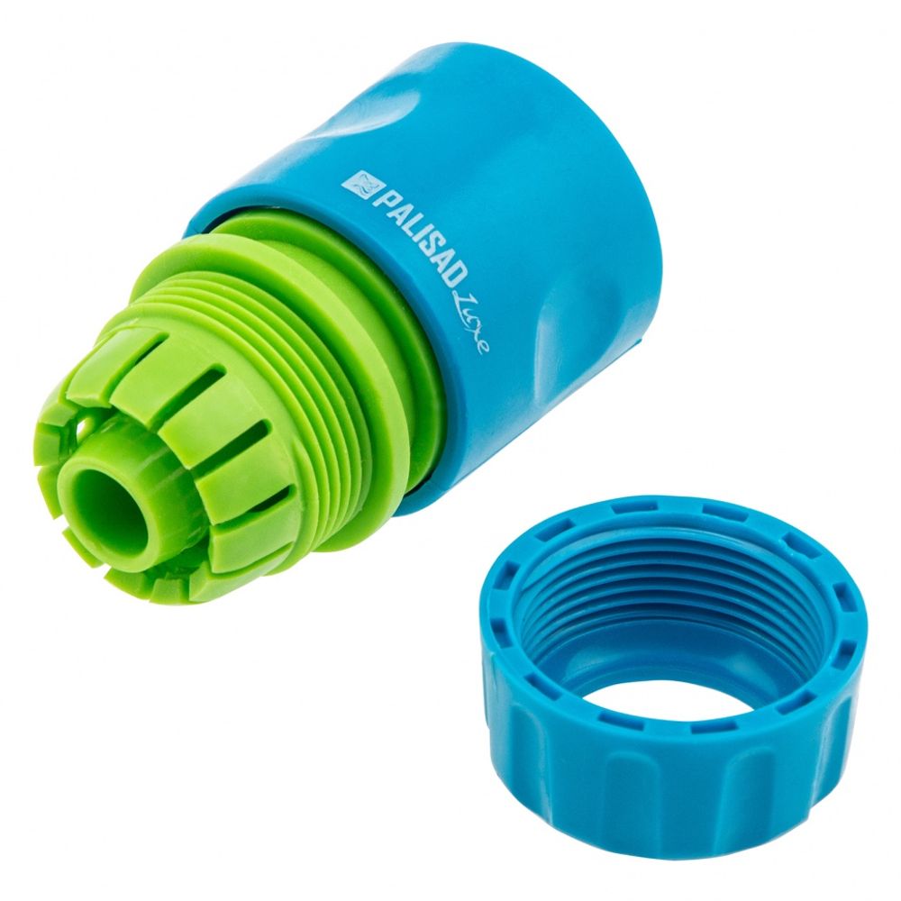 Соединитель быстросъемный для шланга 1/2, однокомпонентный Palisad Luxe, 66256