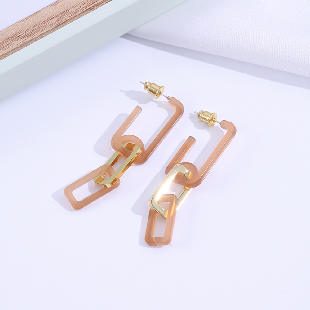 Набор сережек &quot;Acrylic Chain&quot;