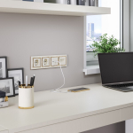 Розетка USB тип A+С (слоновая кость)