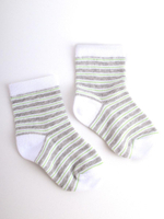 Носки д/мальчика D132 бело-серый р.12 (Батик), 1 шт.