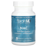 BrainMD, NAC, 600 мг, 60 веганских капсул