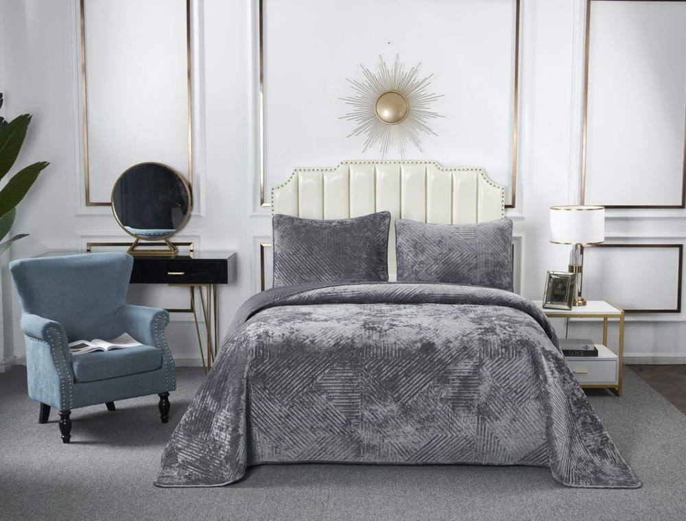 Покрывало Sofi De MarkO Патрисия Серая