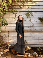 Длинная шерстяная юбка (темно-серый)