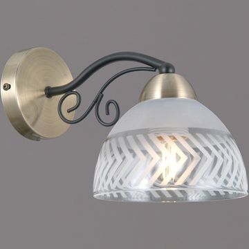 IL0435-1WSQ-24 BK AB SPICA светильник настенный