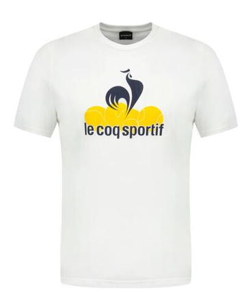 Мужская теннисная футболка Le Coq Sportif Graphique Short Sleeve 25 N°1 - белый