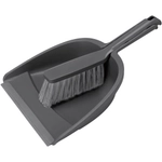 Комплект щетка - сметка с совком (темно-серый)