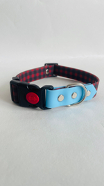 Ошейник для собак из биотана , 25 мм , 35-55 см . Клетка и салатовый