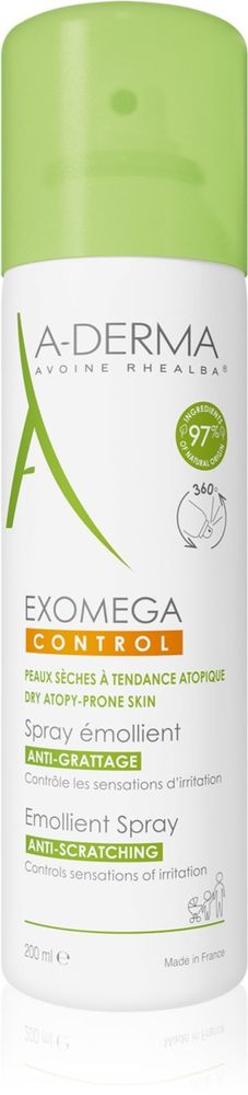 A-Derma успокаивающий спрей для сухой и атопической кожи Exomega