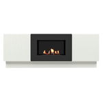 Тумба с биокамином Firelight BFP/P-1400L белая