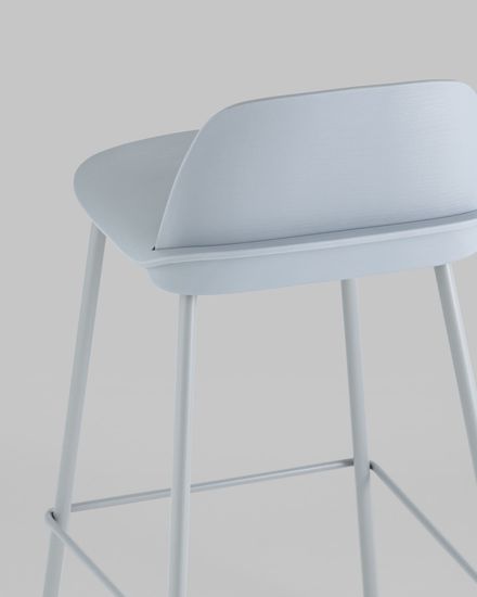Стул полубарный Mist, серо-голубой 4 шт