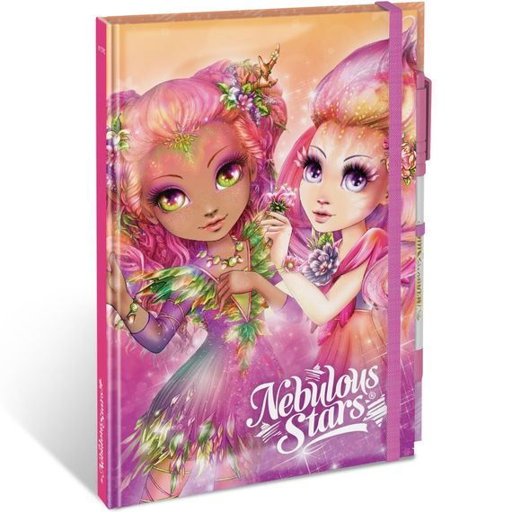 Серия: Hazelia. Блокнот в жестком переплете, на резинке, с гелевой ручкой (Основная)