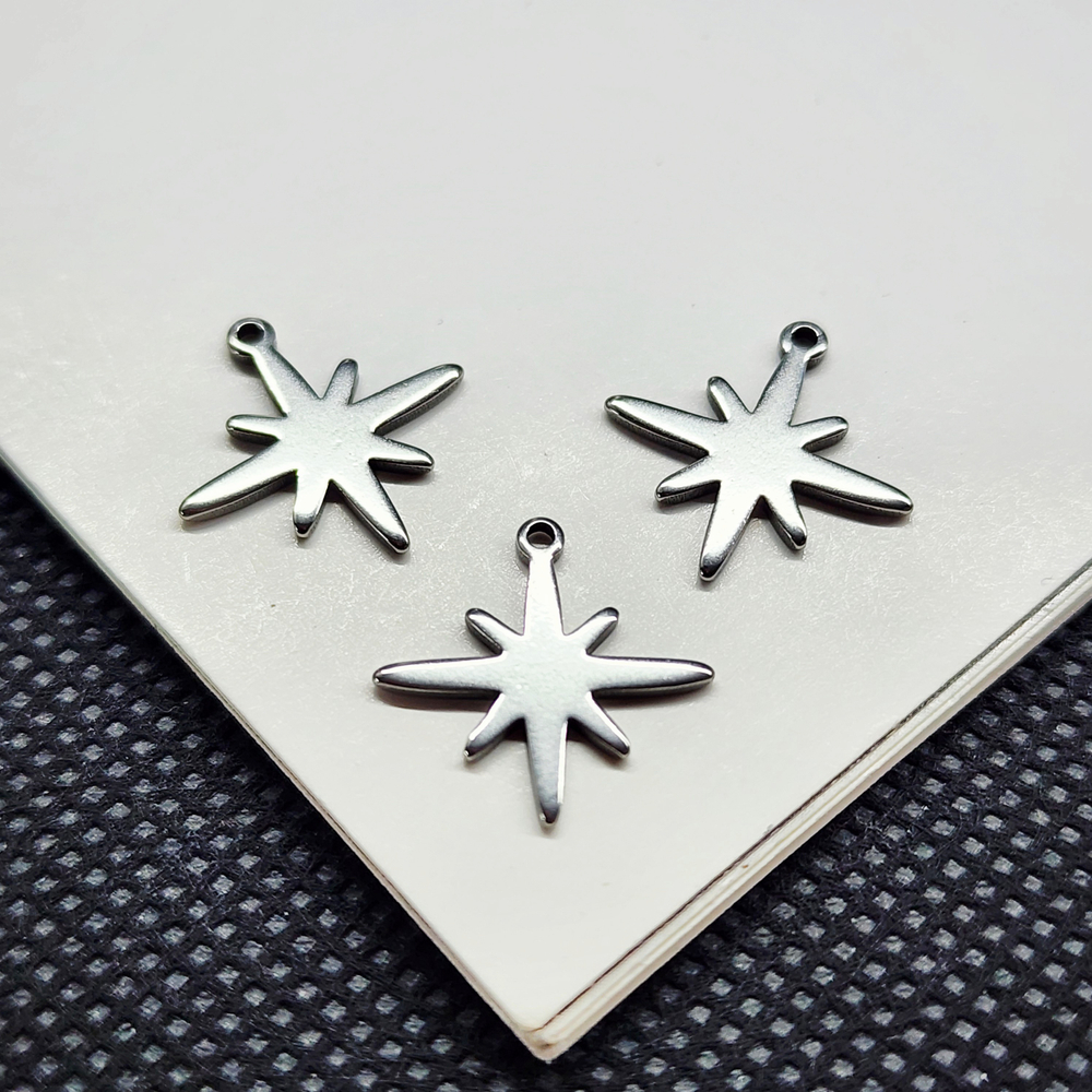 Подвеска звезда, сталь, звёздочка, 15мм, штучно