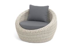 "Барселона" кресло из искусственного ротанга, цвет бежевый