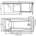 Акриловая ванна Timo Hella 180x80 HELLA1880 без гидромассажа