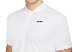 Мужское теннисное поло Nike Court Dri-Fit Pique Polo M - white/black