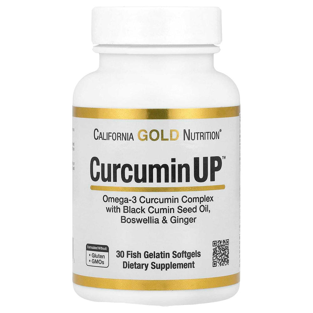 California Gold Nutrition, CurcuminUP™, 30 капсул из рыбьего желатина