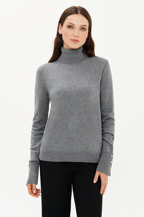 23375 Свитер женский (серый)