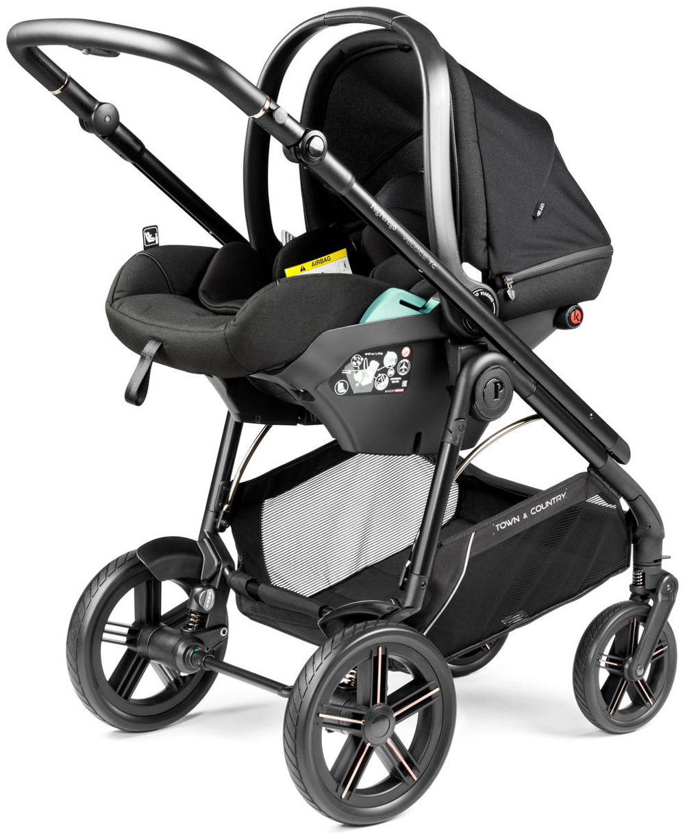 Коляска Peg Perego Veloce TC New Belvedere Lounge 3 в 1 True Black