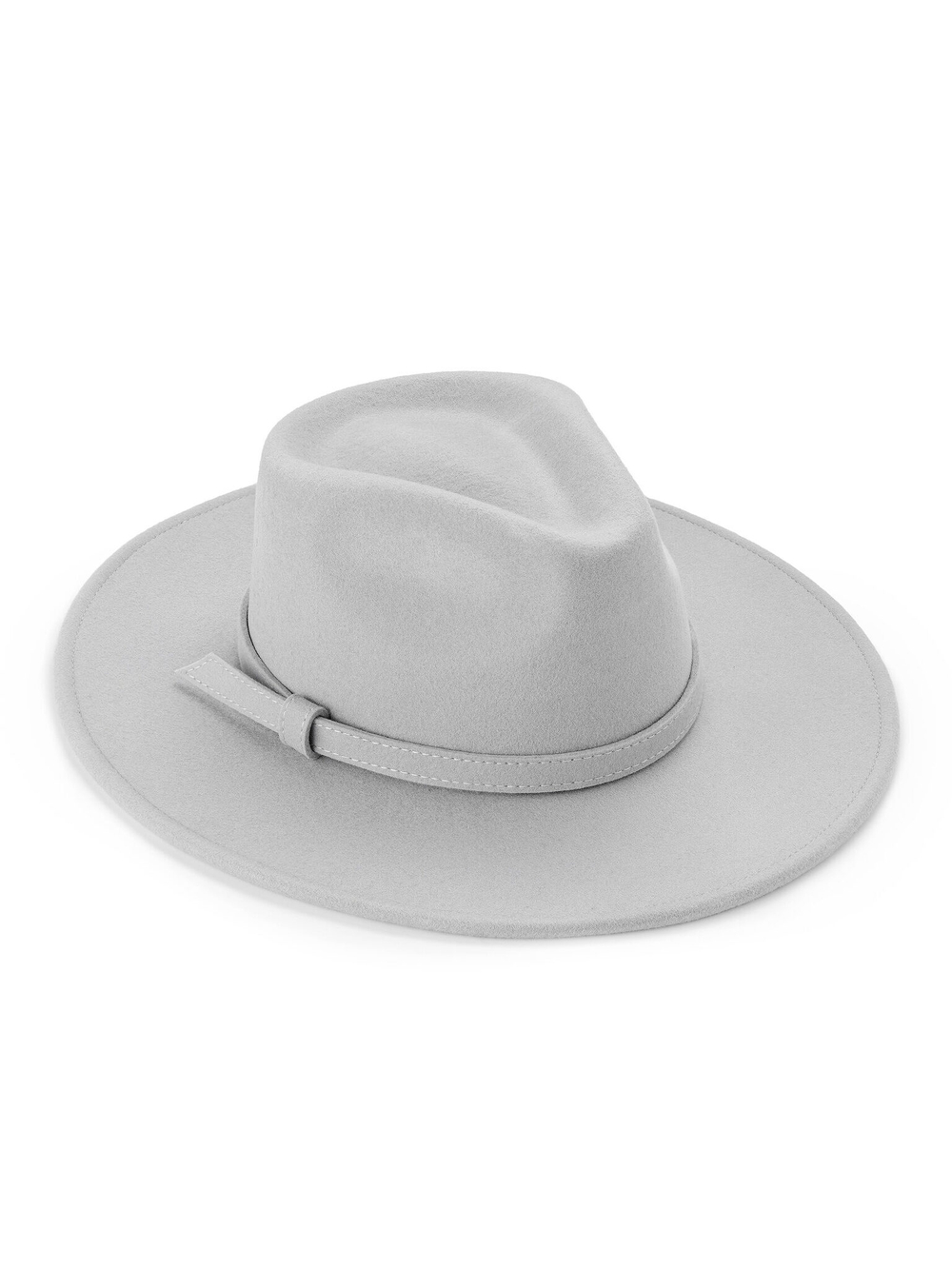 Шляпа FEDORA BELT LIGHT GREY