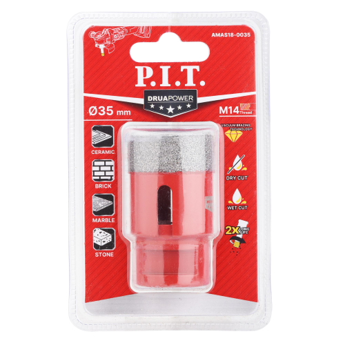Коронка алмазная по керамограниту PIT (AMAS18-0035)