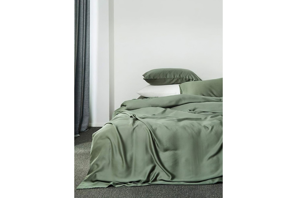 Постельное белье GoodNight Essential евро зеленый