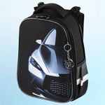 Ранец BRAUBERG PREMIUM, 2 отделения, с брелком, "Fast car", 38х29х16 см, 270600