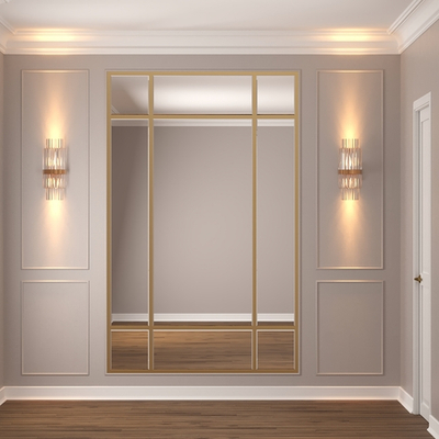 Зеркальное панно Золотая геометрия