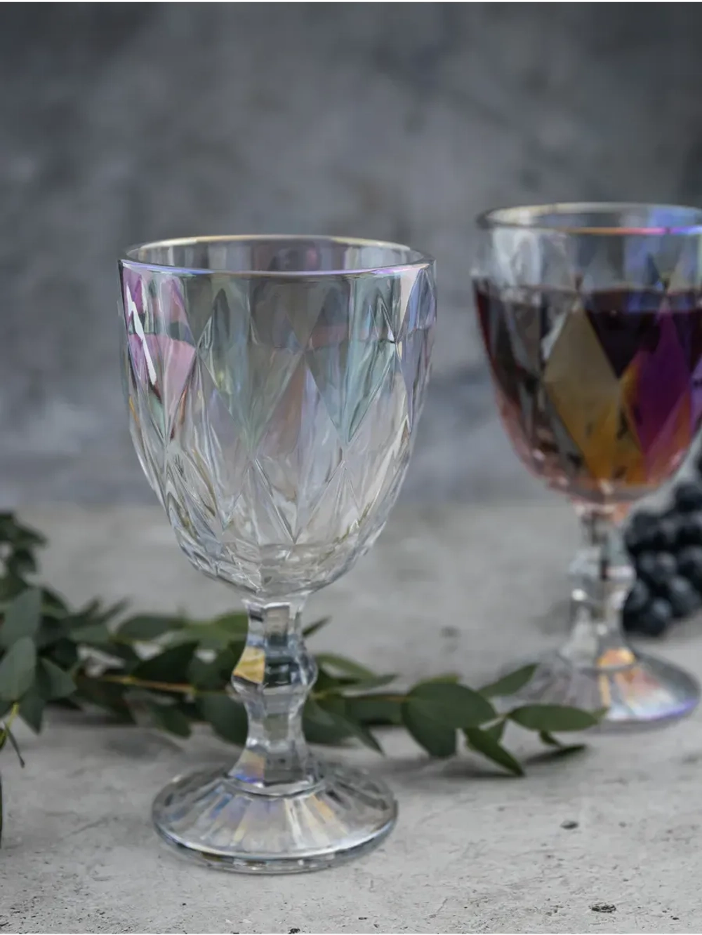 Набор фужеров для вина, 330 мл, 6 шт. перламутровый