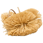 MOSCHINO Raffia One Strap Sandals 11cm Women"s Light Umber