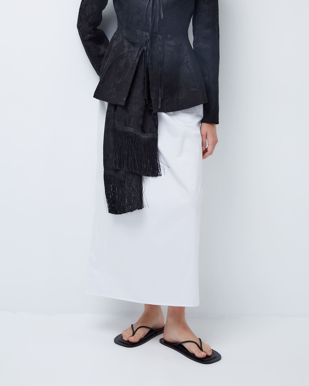 Вьетнамки из натуральной кожи черный