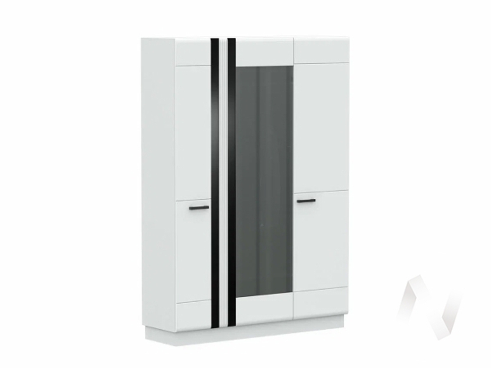 Шкаф 3-х ств Спальня Магнолия (белый/белый глянец холодный)