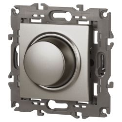 Светорегулятор ЭРА Elegance 14-4101-16 поворотно-нажимной, 400ВА 230В, титан