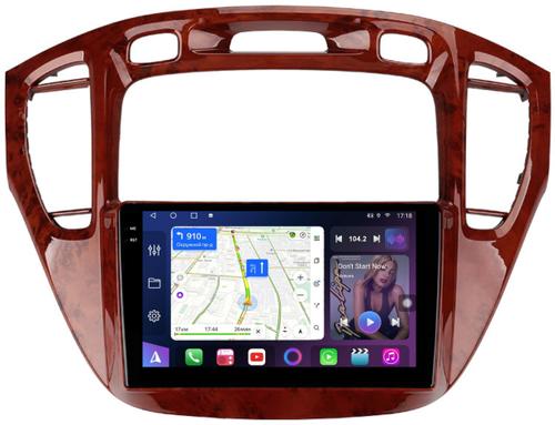 Магнитола для Toyota Highlander 1 XU20 / Kluger / 2000-2007 - FarCar S400-TS18 монитор 9.5" QLED на Android 14, CarPlay, 4G SIM-слот