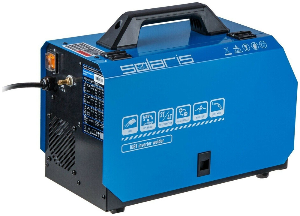Полуавтомат сварочный SOLARIS MIG-201 230В; MIG/SPOT/FLUX/MMA/TIG (MIG-201)